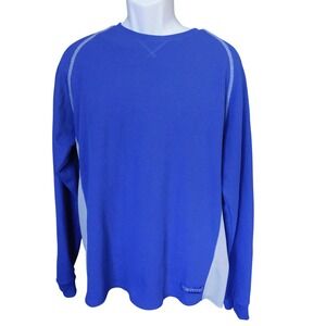 Realtree Men's Blue And Gray Long Sleeve Thermal Shirt, Size XL, Hunting,Fishing